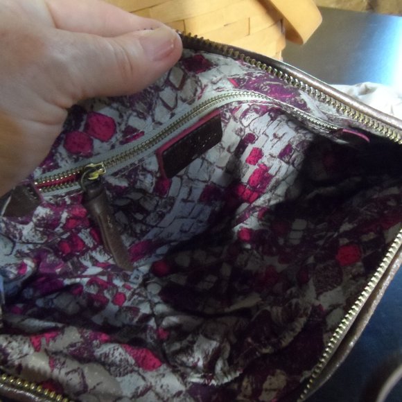 NWT Elliott Lucca Brown Weaved Crossbody - Picture 8 of 10